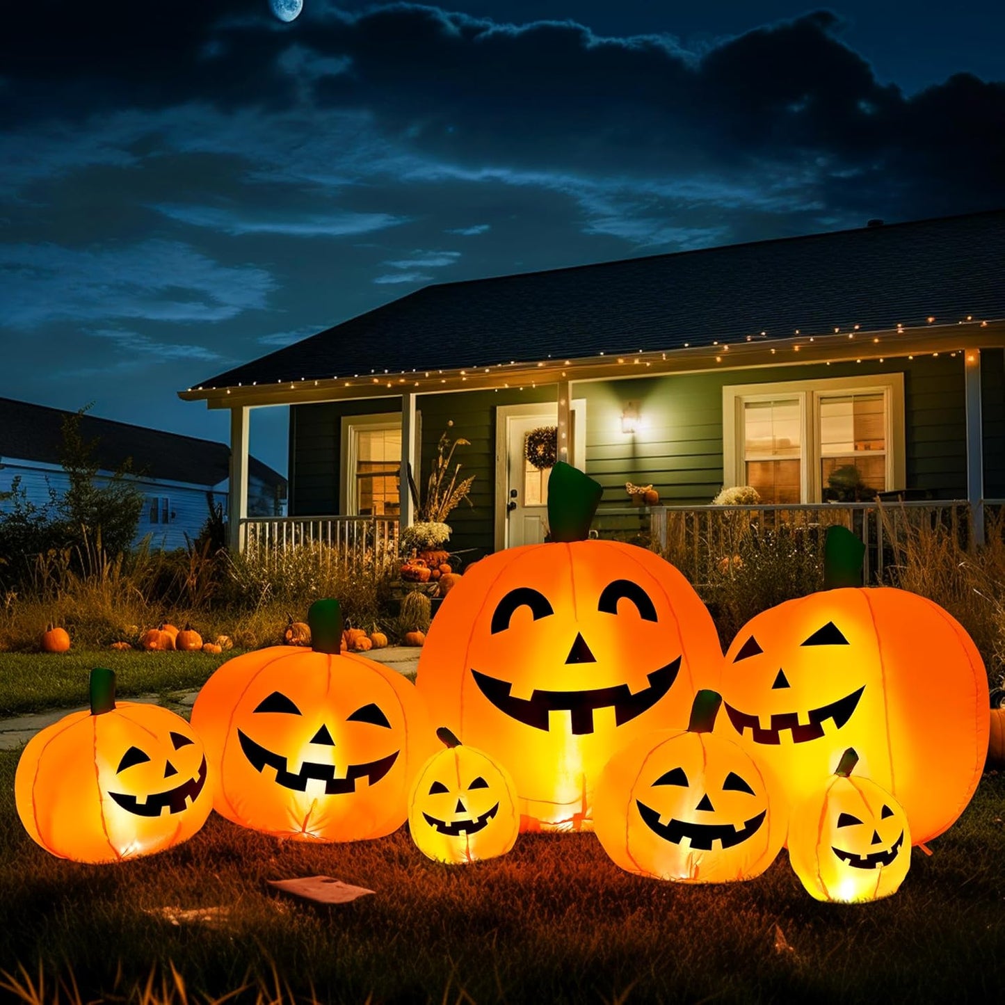 Halloween Inflatable Outdoor Decoration Pumpkin 7.5 FT