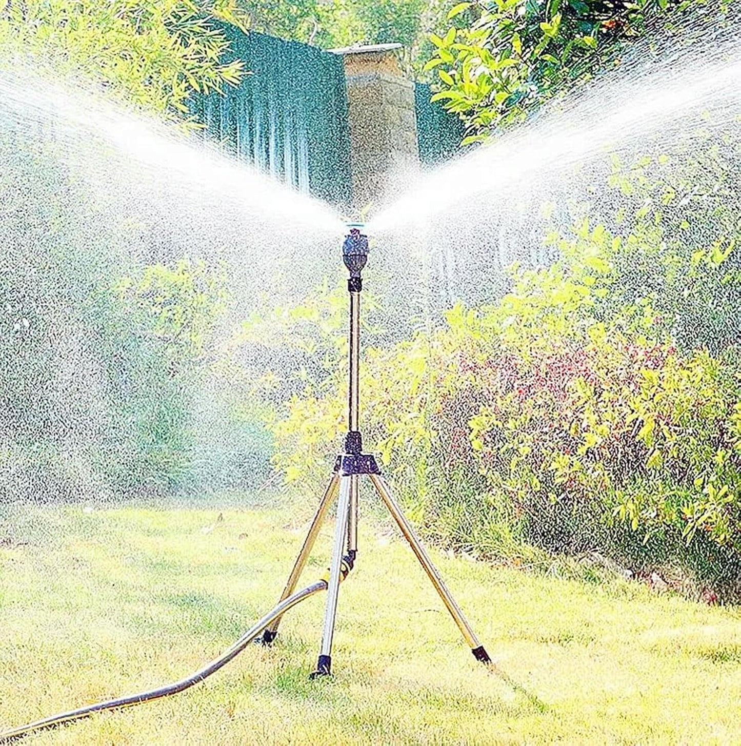 360° Rotating Garden Sprinkler with Tripod Stand