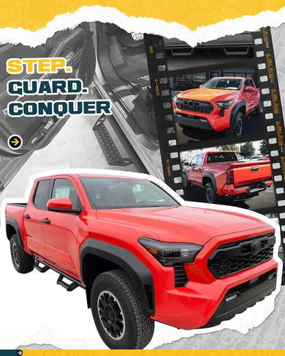 TRUMGETA 600 lbs Drop Down Running Boards for 2024 2025 Toyota Tacoma Double Cab & Hybrid