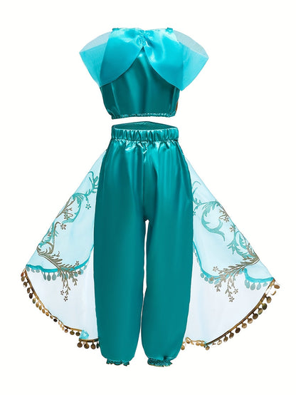 Women's Sequin Fancy Halloween Costume Set | Mesh Embellished