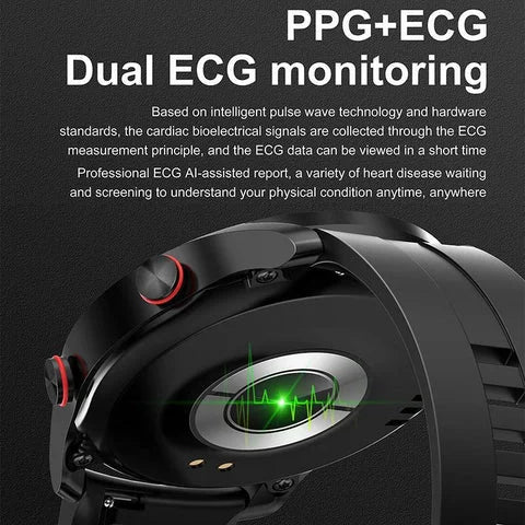 Health Smartwatch – Heart Rate, Blood-Oxygen & Wellness Tracker with Bluetooth Calls