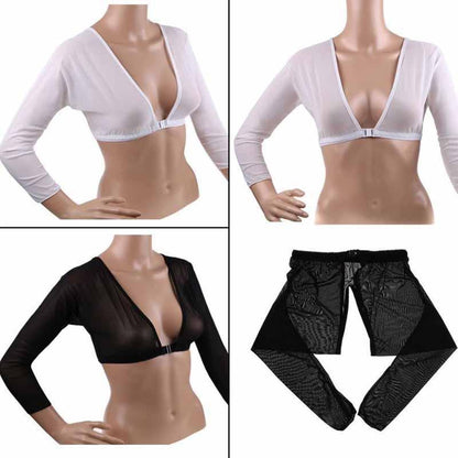 Amazing Arm Sleeve Shapewear Sexy Short Crop Tops