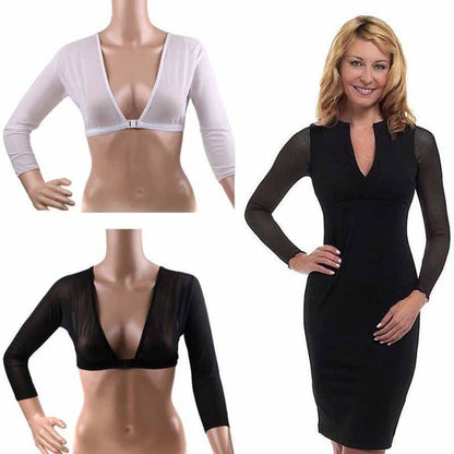 Amazing Arm Sleeve Shapewear Sexy Short Crop Tops