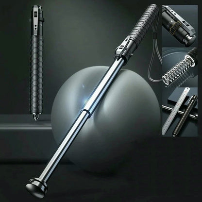 Self-Defense Trekking Pole – Automatic Hiking Stick with Ergonomic Grip for Outdoor Safety