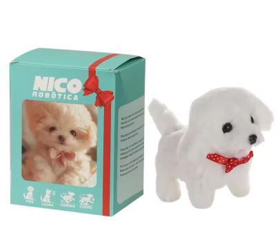 Interactive Robot Puppy Toy – Walks, Barks & Wags Tail, Plush Electronic Dog