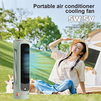 CoolBreeze™ Bladeless Portable Air Conditioner Tower Fan for Home & Office