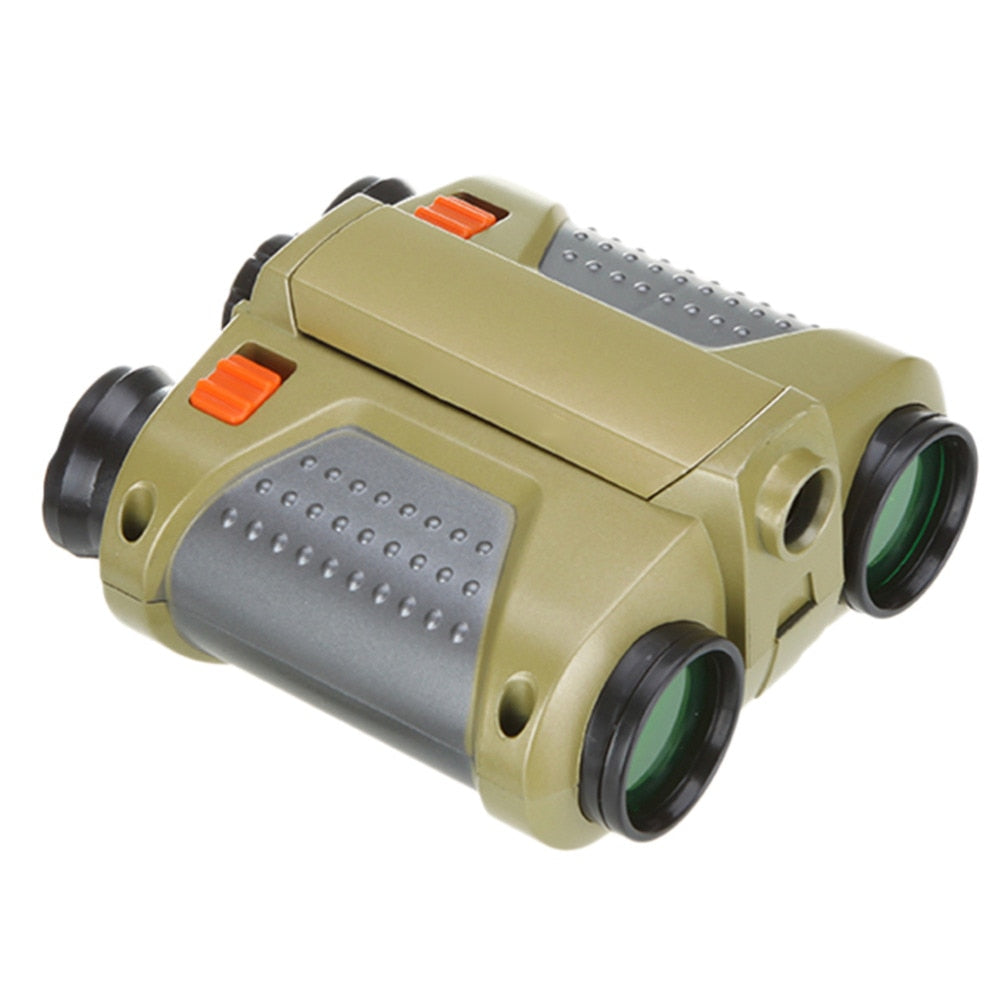 Kids Night Vision Binoculars with Pop-Up Light - Lightweight Spy Toy for Camping & Outdoor Adventure