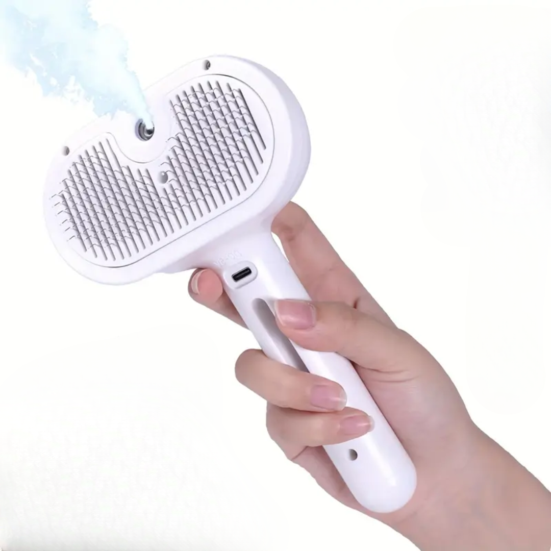 Electric Pet Grooming Comb – Steam Shedding Brush for Dogs and Cats