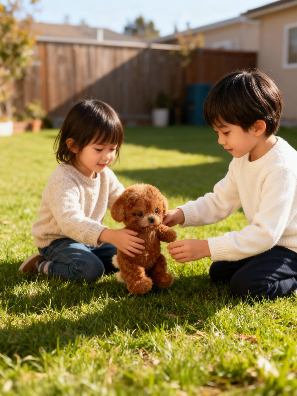 Interactive Robot Puppy Toy – Walks, Barks & Wags Tail, Plush Electronic Dog