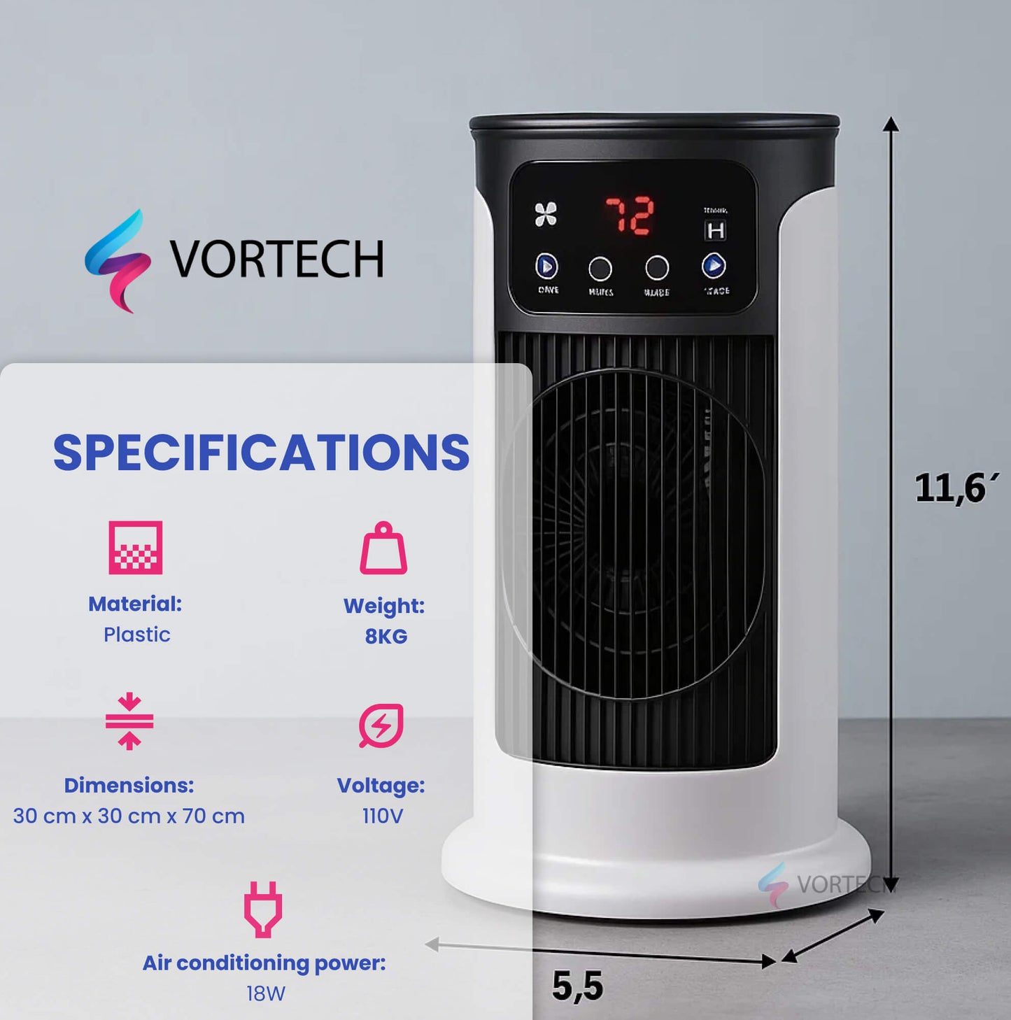 Portable Air Conditioner Stand Up Unit