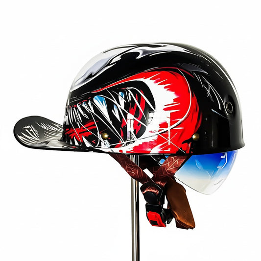 Stylish DOT & ECE Certified Motorcycle Helmet with Lightweight ABS Shell