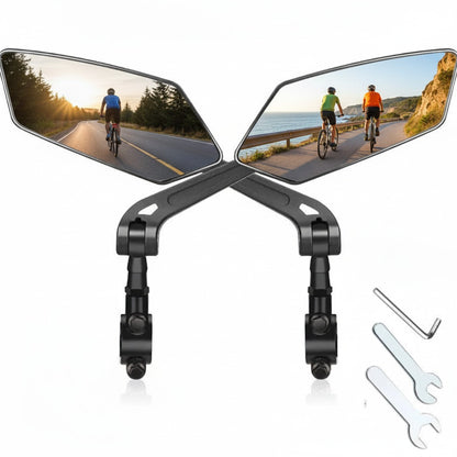 Bike Rearview Mirror Reflector Adjustable Rotatable Handlebar Mirror