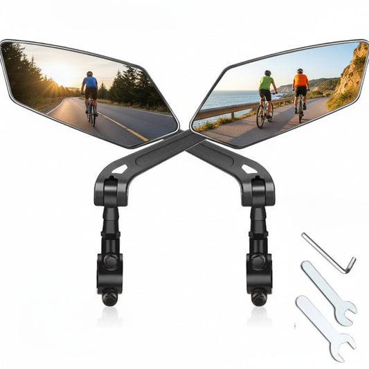 Bike Rearview Mirror Reflector Adjustable Rotatable Handlebar Mirror