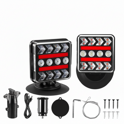 Wireless Trailer Lights Kit for Trucks, Boat, RV, Vehicle, Caravan