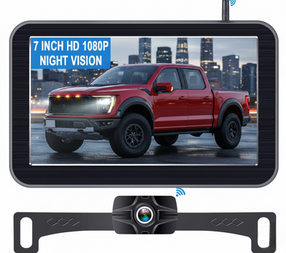 7-Inch Wireless Backup Camera for Truck ,Pickup, Trailer, Cars