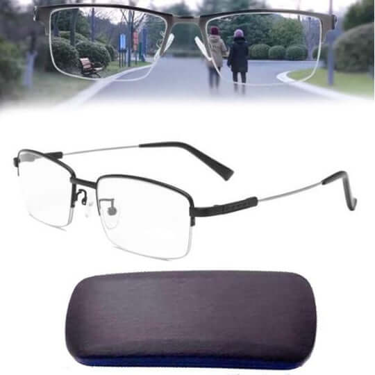 Progressive Multifocus Reading Glasses – Multi-Zone Lens, Anti-Blue-Light