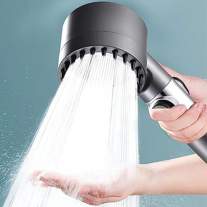 Turbohead High Pressure Filtered Shower Head - Handheld, Water Saving, 9-Layer Filter, Stop Button