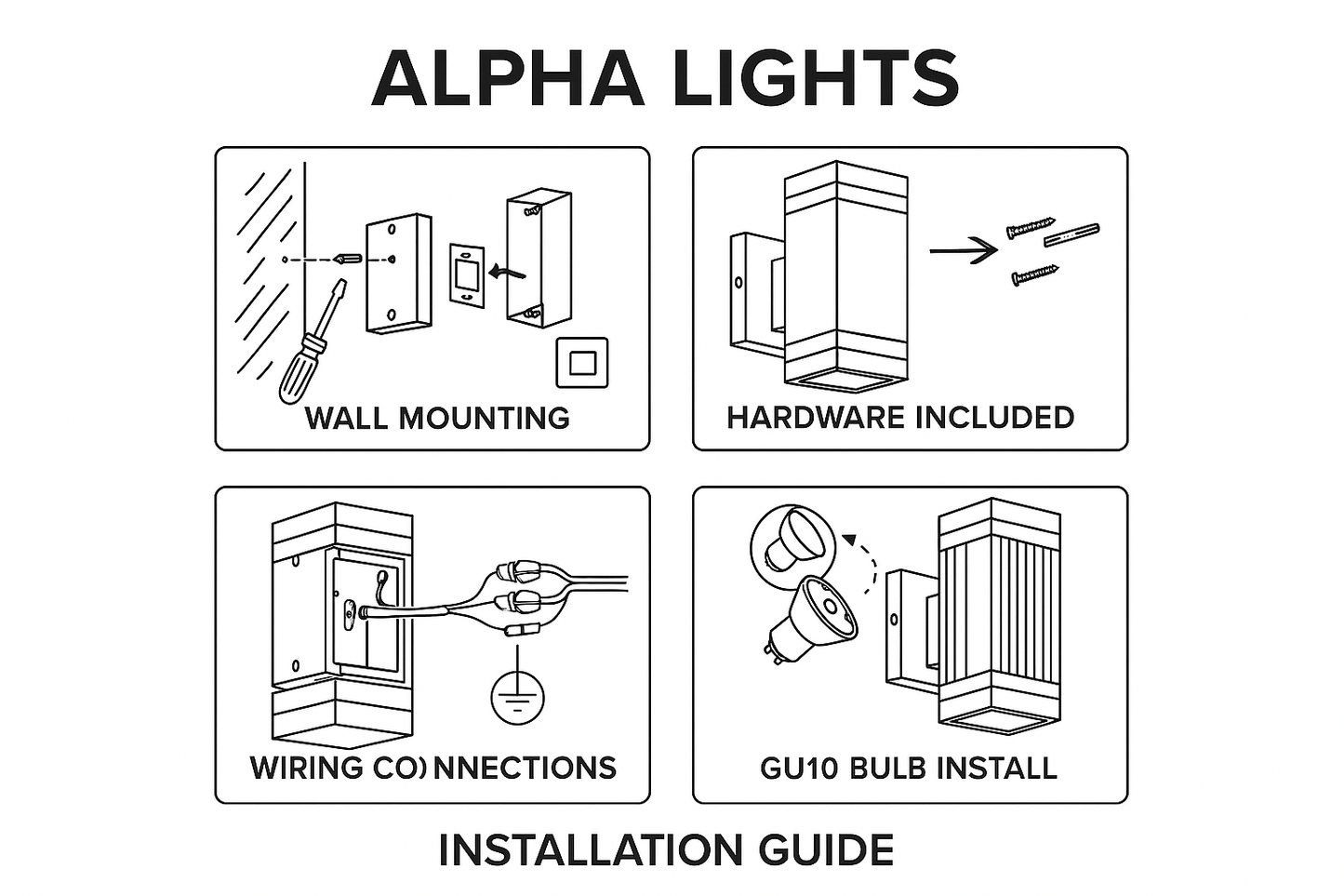 Lumora – Moderne up & down buitenlamp zwart – IP65 waterdicht GU10