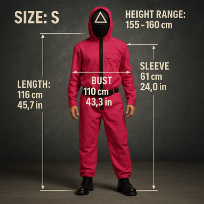 Kids Game Costume Adult Jumpsuit Guard Mask Outfit