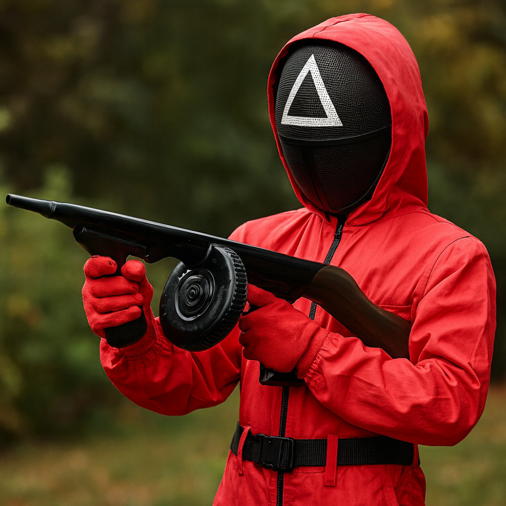 Kids Game Costume Scary Jumpsuit - Cosplay Mask Guard