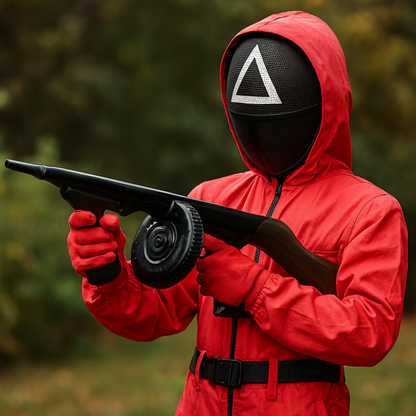 Kids Game Costume Scary Jumpsuit - Cosplay Mask Guard