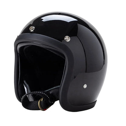 RetroRider Vintage 3/4 Open Face Motorcycle Helmet - Low Profile, DOT & ECE Certified