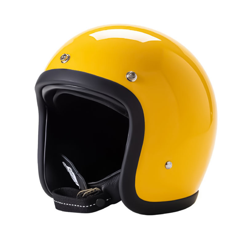 RetroRider Vintage 3/4 Open Face Motorcycle Helmet - Low Profile, DOT & ECE Certified