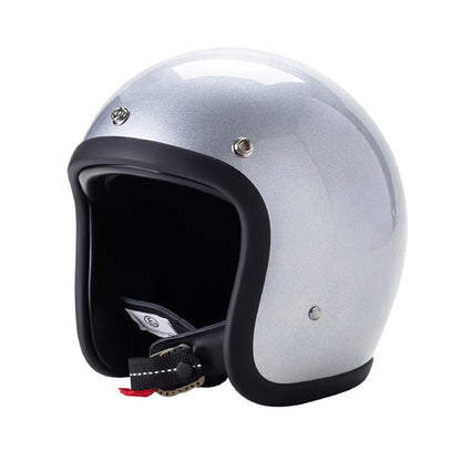 RetroRider Vintage 3/4 Open Face Motorcycle Helmet - Low Profile, DOT & ECE Certified