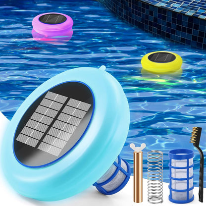 2-in-1 Solar Pool Ionizer with LED Light