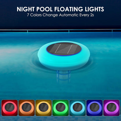 2-in-1 Solar Pool Ionizer with LED Light