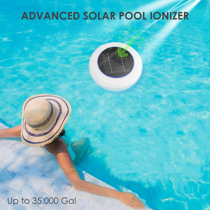 2-in-1 Solar Pool Ionizer with LED Light