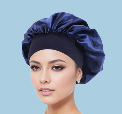 Satin Hair Bonnet (4-Pack) for Sleeping – Breathable, Secure Fit for All Hair Types