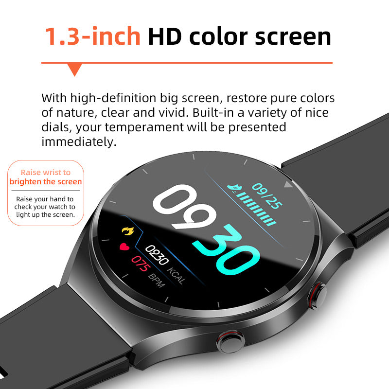 KL09 Health & Fitness Smartwatch - Heart Rate, Sleep & Body Temperature Monitor