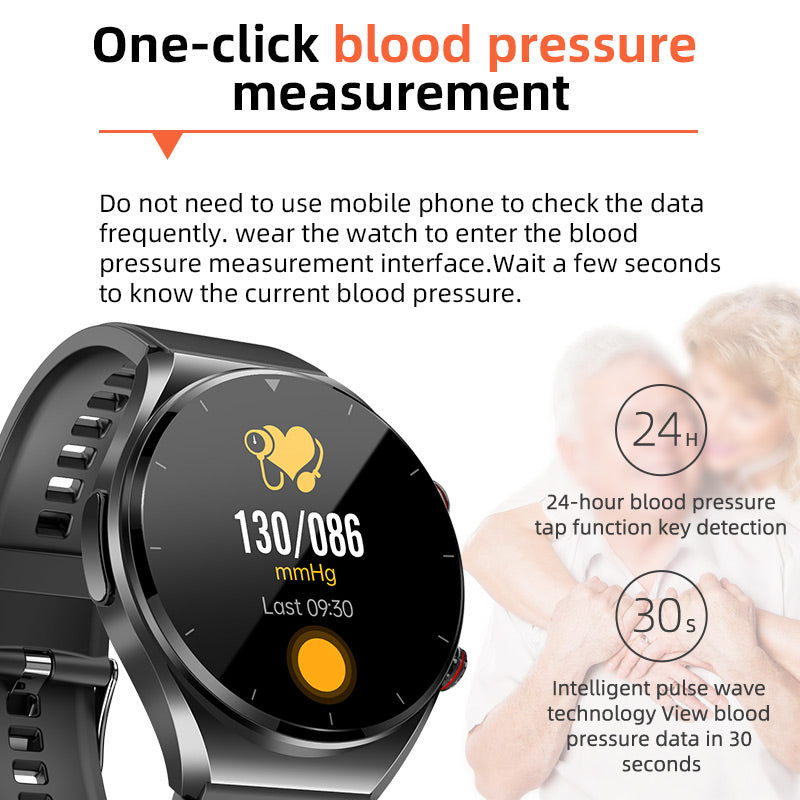 KL09 Health & Fitness Smartwatch - Heart Rate, Sleep & Body Temperature Monitor