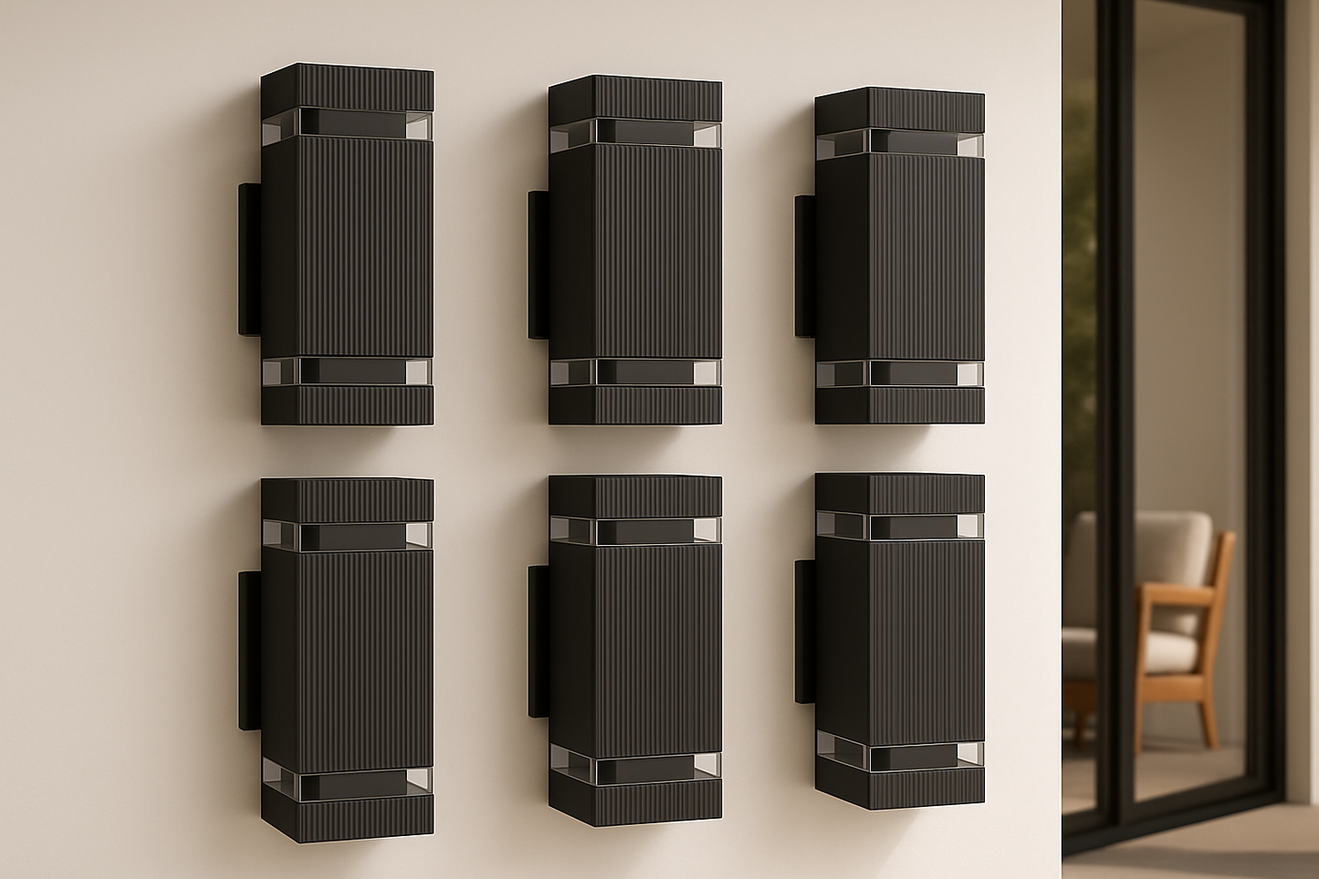 Lumora – Moderne up & down buitenlamp zwart – IP65 waterdicht GU10