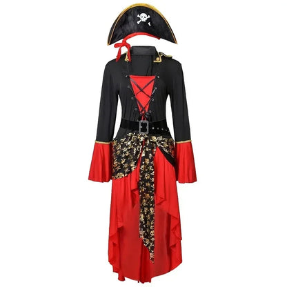 Women's Pirate Halloween Costume Dress | Midi