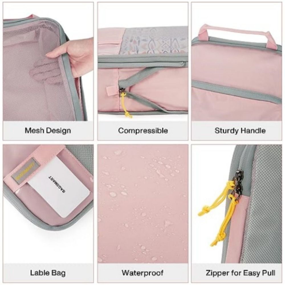 Premium Compression Packing Cubes & Travel Companion Bag