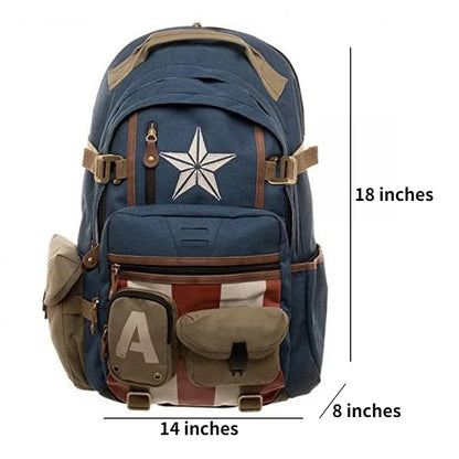 Marvel Avengers Deadpool Captain America Backpack