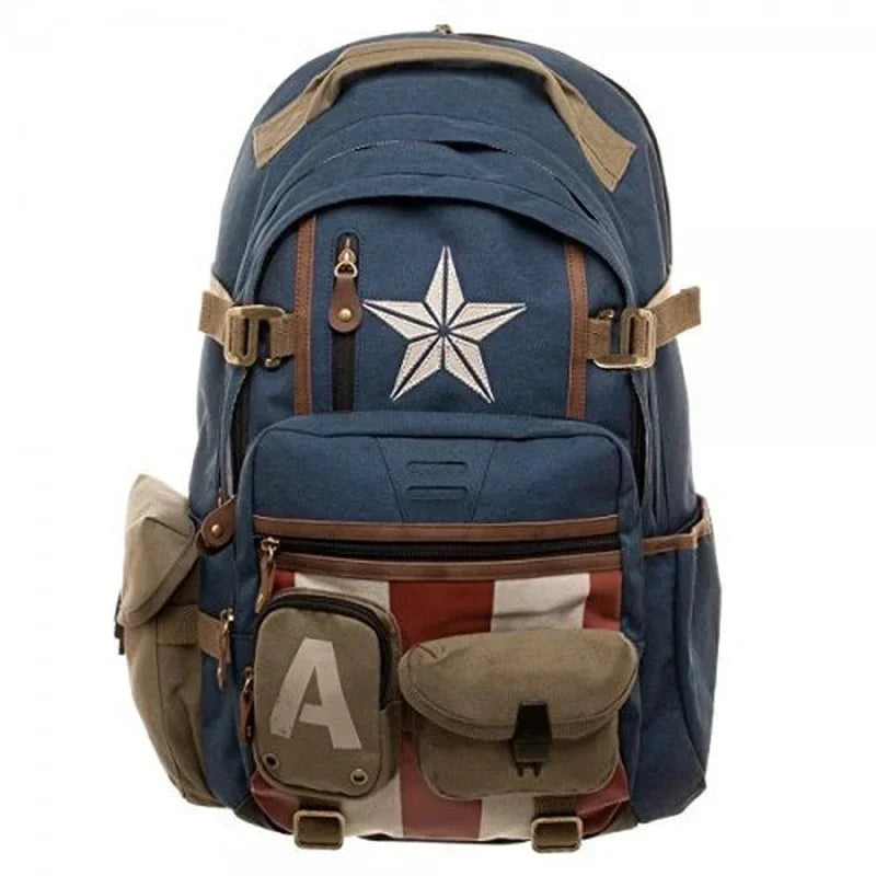 Marvel Avengers Deadpool Captain America Backpack