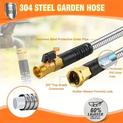 2025 50Ft/100Ft Expandable Garden Water Hose