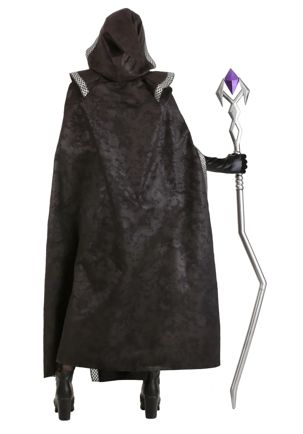 Women's Gothic Halloween Costume | Long Slit Mesh