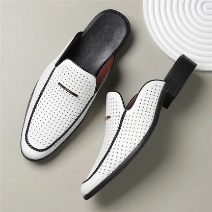 Capri Genuine Leather Slides