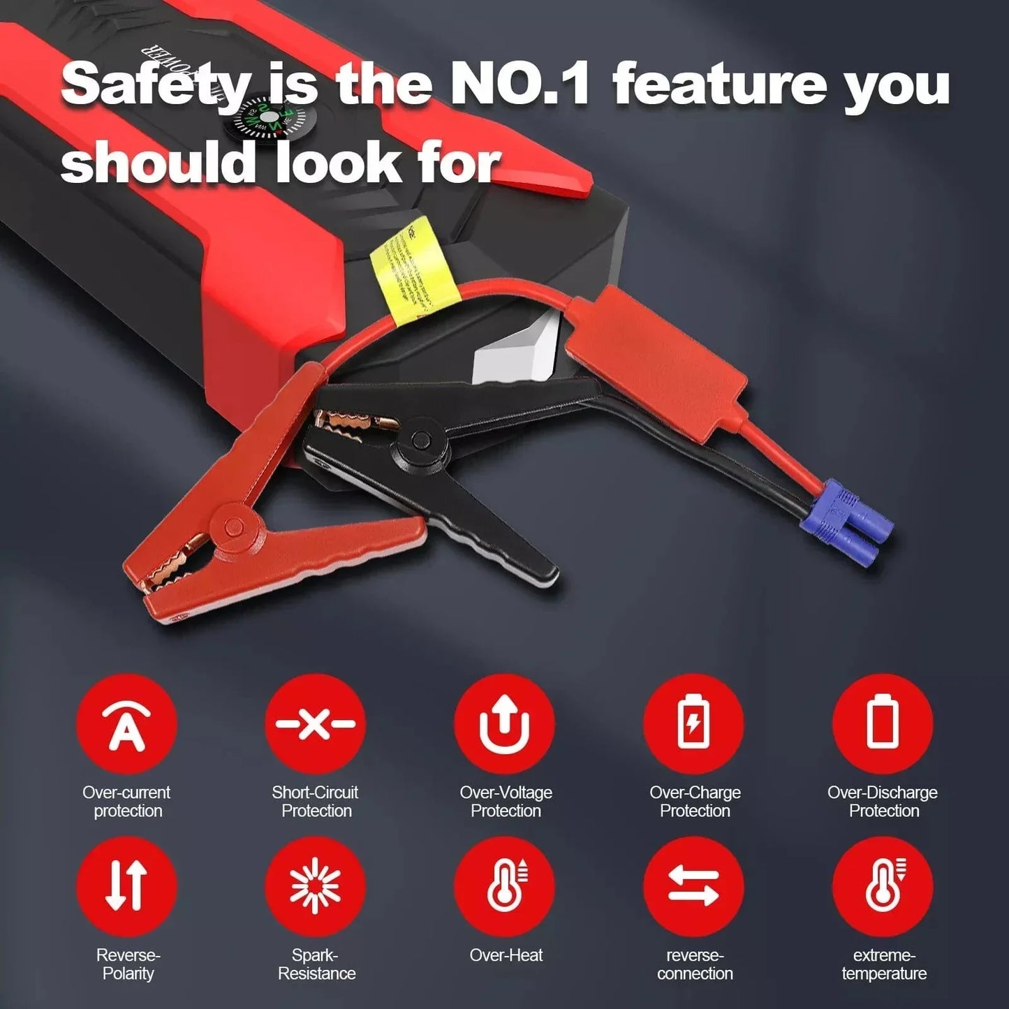 Portable Car Jump Starter - #2025 Upgraded 100,000mAh Car Jump Starter