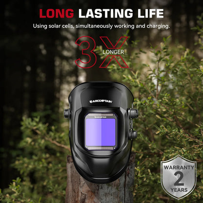 Welding Helmet: Large View True Color Auto Darkening