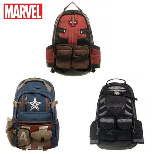 Marvel Avengers Deadpool Captain America Backpack