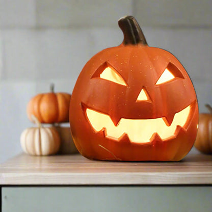 LumoJack Hollow Pumpkin Lantern – Indoor & Outdoor Halloween Light-Up