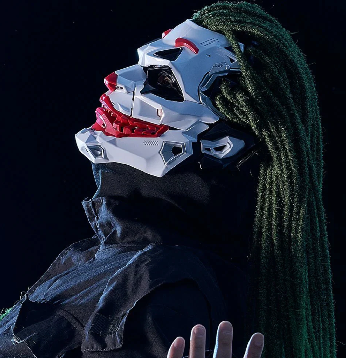 Halloween Joker Mask Cyberpunk Clown Resin Cosplay Design