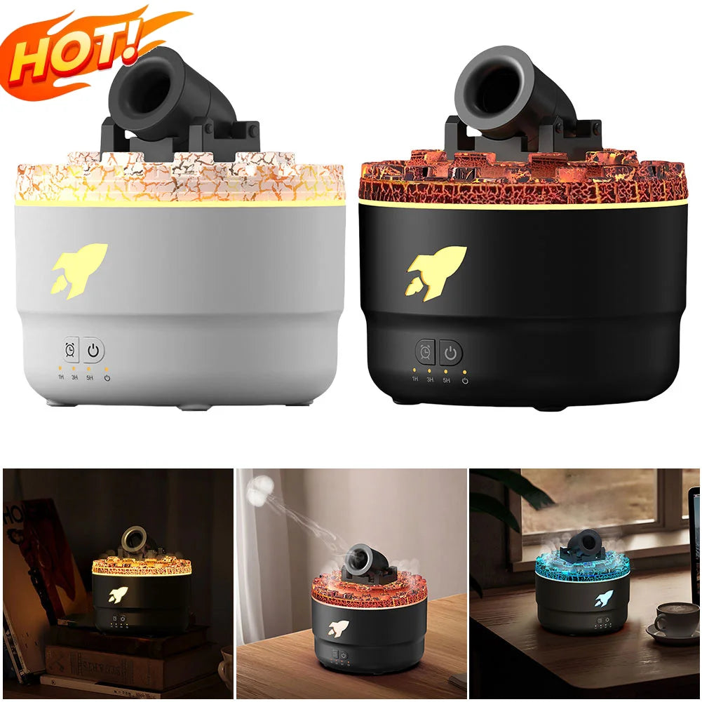 Humidifier Aroma Diffuser Water Mist Night Light Lava Perfect Gift