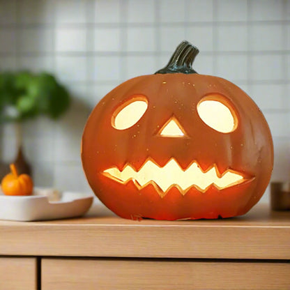 LumoJack Hollow Pumpkin Lantern – Indoor & Outdoor Halloween Light-Up