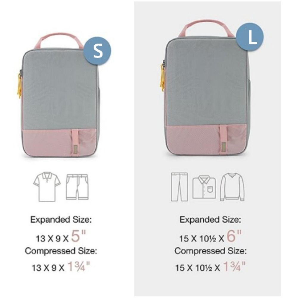 Premium Compression Packing Cubes & Travel Companion Bag